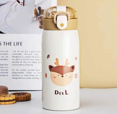 Portable kids thermos flask bottle with straw_img_1