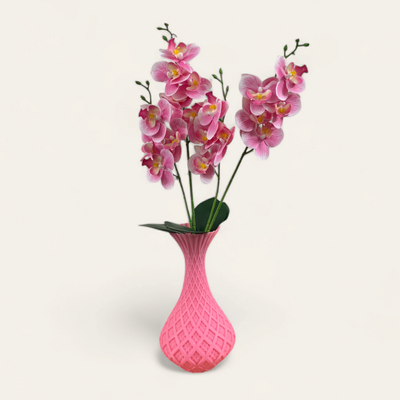 Phalaenopsis Orchid Artificial Flower with Vase_img_2