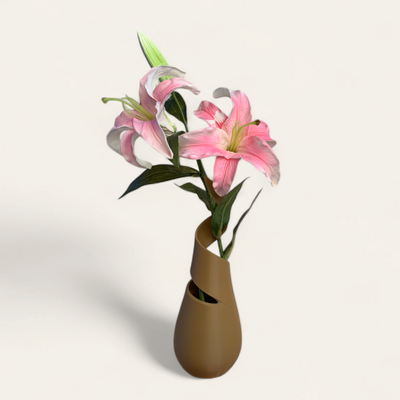 Artificial Lilies With Modern Vase_img_1
