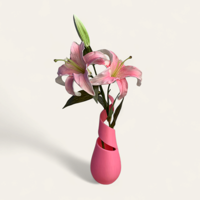 Artificial Lilies With Modern Vase_img_2