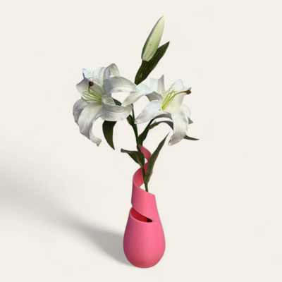 Artificial Lilies With Modern Vase_img_3