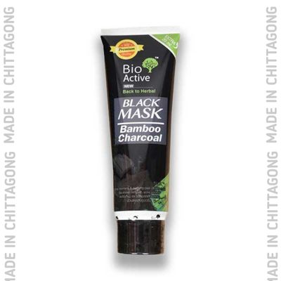 Bio Active Black Mask Bamboo Charcoal - 80ml_img_1