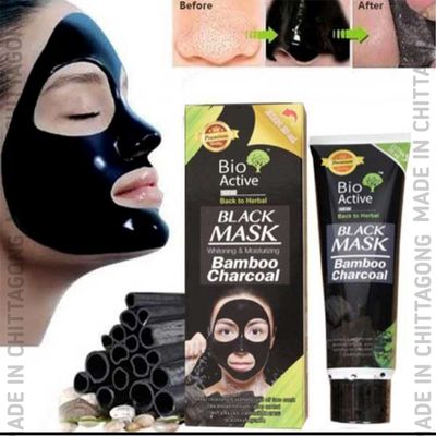 Bio Active Black Mask Bamboo Charcoal - 80ml_img_2