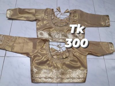 ভি, আই, পি, গোল্ডেন ফুল হাতা ব্লাউজ_img_0