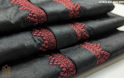 Sophisticated Black Embroidered Panjabi
