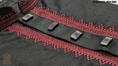 Sophisticated Black Embroidered Panjabi_img_1