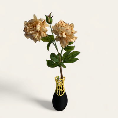 Artificial Genus Paeonia Flower With Vase