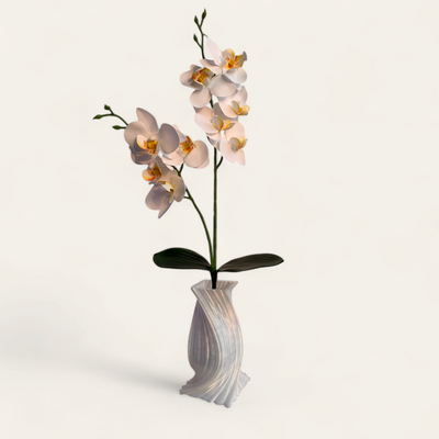 Phalaenopsis Orchid Artificial Flower with Vase_img_1