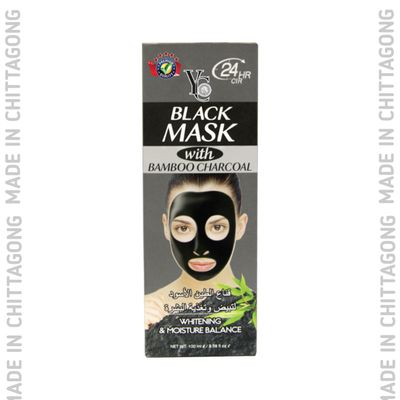 YC Black Mask With Bamboo Charcoal Size: 100ml_img_0