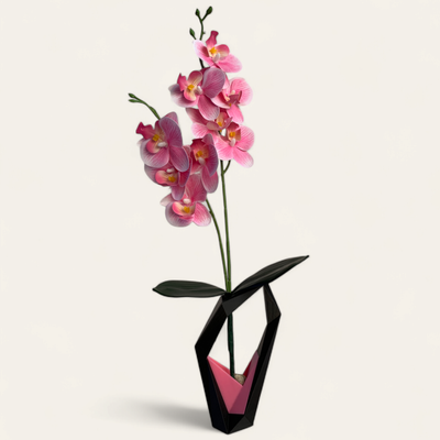 Phalaenopsis Orchid Artificial Flower with Vase_img_0