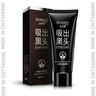 Bioaqua Blackhead Remover Cleaner Purifying Deep Cleansing Acne Black Mud Face Mask Peel-off 60g_img_0