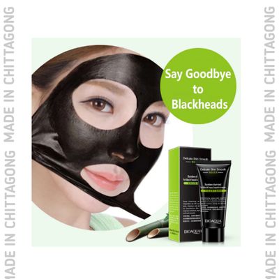 Bioaqua Blackhead Remover Cleaner Purifying Deep Cleansing Acne Black Mud Face Mask Peel-off 60g_img_5