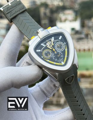 LAMBORGHINI GRAY BELT YELLOW DIAL_img_0