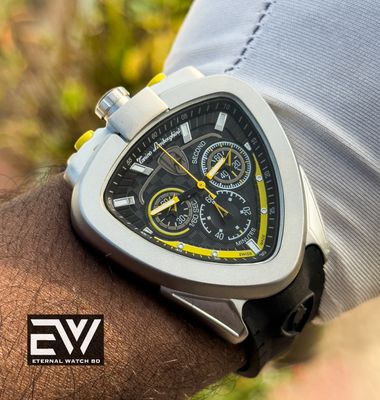LAMBORGHINI BLACK BELT YELLOW DIAL_img_2