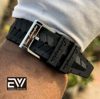 LAMBORGHINI  BLACK BELT BLYE DIAL_img_1