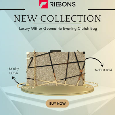 Luxury Glitter Geometric Evening Clutch Bag_img_2
