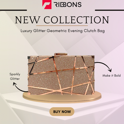 Luxury Glitter Geometric Evening Clutch Bag_img_1