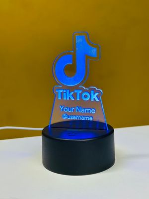 Customizable Multicolor Acrylic Night Lamp – TikTok Edition_img_1
