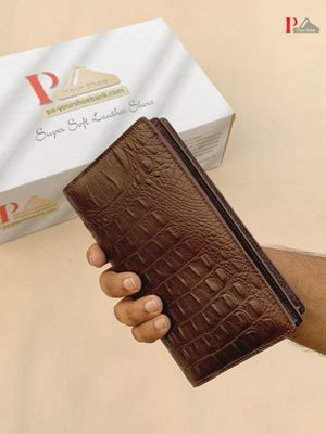 Deep Brown Long Wallet_img_1
