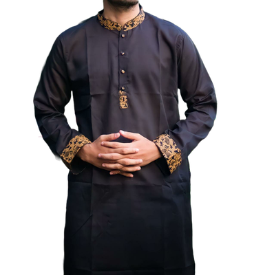 Panjabi for Men Golden Contrast_img_2