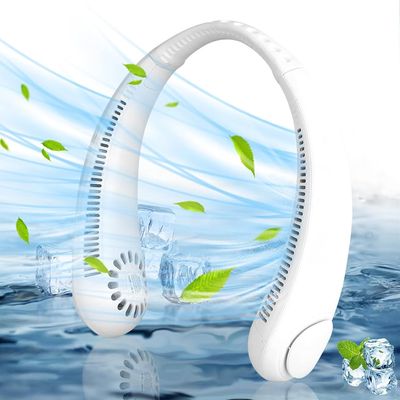 Portable Neck Fan USB Rechargeable with 180°Airflow,3 Speeds Free Adjust Personal Cooling Fan_img_1