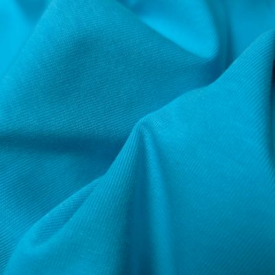 Solid (Bright Sky Blue) Premium Oversized Drop Shoulder T-shirt_img_5