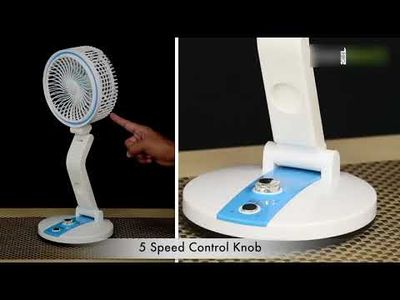 Rechargeable Folding Fan with LED Light LR-2018_img_5