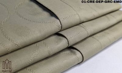 Deep Cream Grace Viscose Panjabi with Elegant Embroidery_img_4