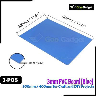 3mm PVC Board (Set of 3) | White/Blue/Yellow | 300mm x 400mm / 11.81" x 15.75" for Craft and DIY Projects_img_2