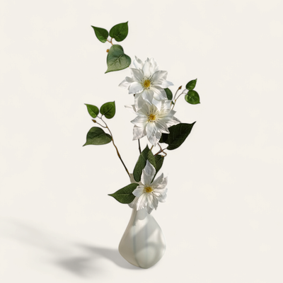 Artificial Clematis Flower With Gyroid Vase_img_0