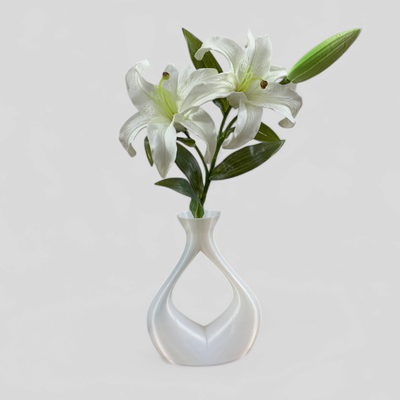 Elegant Modern Vase & Premium Lilies_img_1