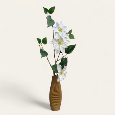 Premium Artificial Clematis Flower & Vase_img_0