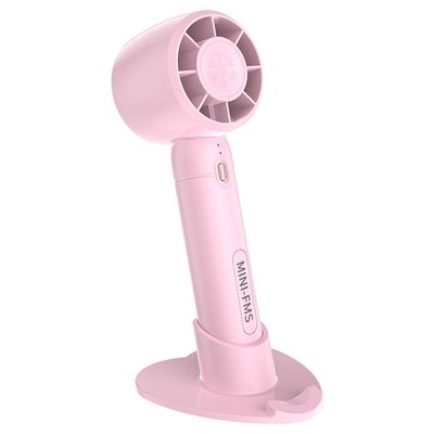 RECHARGEABLE PORTABLE HANDHELD MINI FAN THREE SPEED CONTROL WITH PHONE STAND AND EASY TO CARRY_img_1