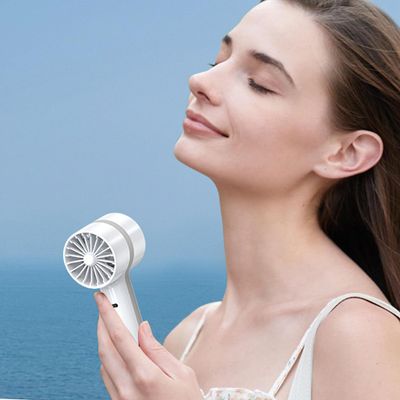 RECHARGEABLE PORTABLE HANDHELD MINI FAN THREE SPEED CONTROL WITH PHONE STAND AND EASY TO CARRY_img_5