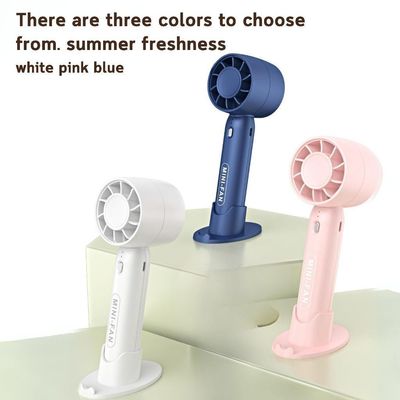 RECHARGEABLE PORTABLE HANDHELD MINI FAN THREE SPEED CONTROL WITH PHONE STAND AND EASY TO CARRY_img_4