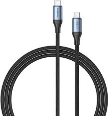 Vention Cotton Braided 1M USB 4.0 Type-C to Type-C 5A Cable ._img_1
