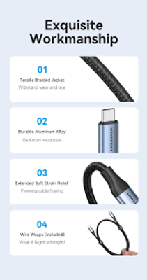 Vention Cotton Braided 1M USB 4.0 Type-C to Type-C 5A Cable ._img_3