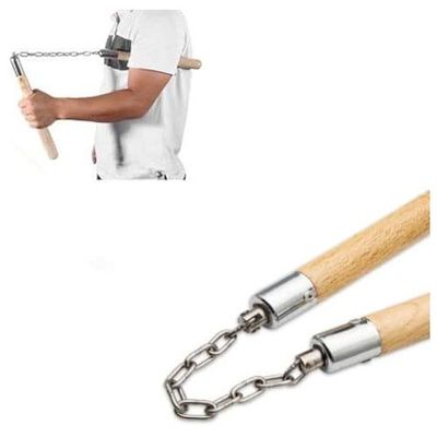 Wooden Nunchaku For Martial Arts_img_0