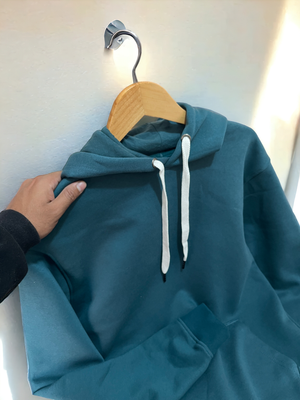 Aqua blue oversized Hoodie_img_0