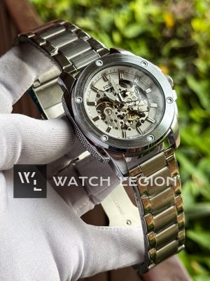 FOSSIL AUTO CHAIN NEW WHITE DIAL_img_0