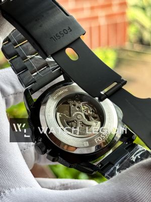 FOSSIL AUTO CHAIN NEW FULL BLACK GOLDEN DIGIT_img_2