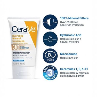 CeraVe Hydrating Mineral Sunscreen SPF 30 Face Sheer Tint_img_1