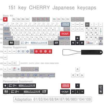 EVA 04 JP 156 Keycaps Set - Cherry_img_1