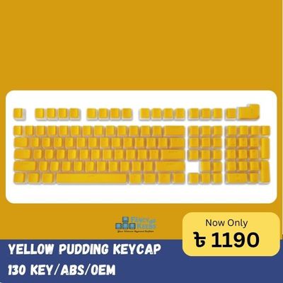 Pudding Keycaps Yellow 130 Keys OEM_img_0