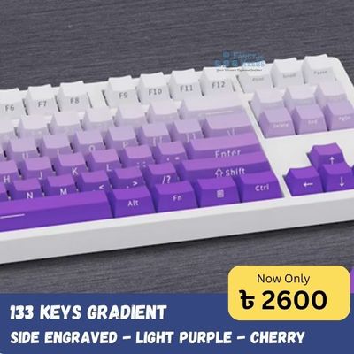 Gradient Side Engraved Keycaps - Light Purple_img_0
