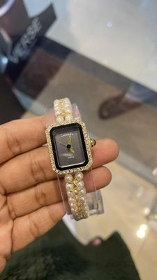 Chanel Carré Pearl GOLD Chain_img_0