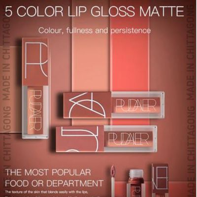 Pudaier Waterproof Long Lasting Matte Liquid Lipstick Matte Lipstick Gloss Set Lipstick Set - 5 pcs_img_5