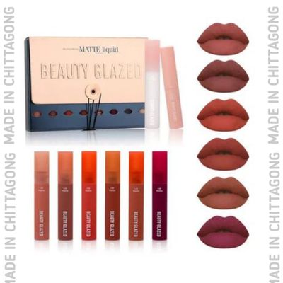 Beauty Glazed Matte Liquid Lipstick Mini Outfit - 8pcs Set_img_2
