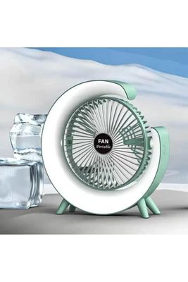 Colorful Moon Fan – Stylish Cooling with Rainbow LED Elegance_img_3