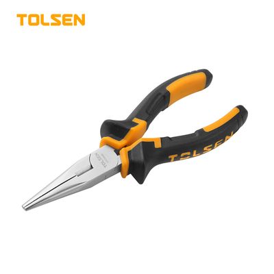 Tolsen 6" Long Nose Pliers ( 160mm ) TPR Handle Model: 10006_img_0